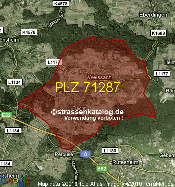 Postleitzahl 71287