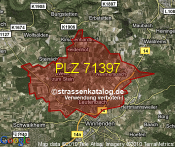 Postleitzahl 71397