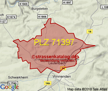 Postleitzahl 71397