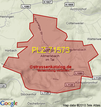 Postleitzahl 71573