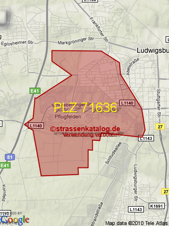 Postleitzahl 71636