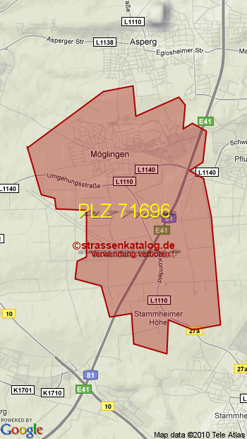 Postleitzahl 71696