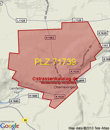 Postleitzahl 71739