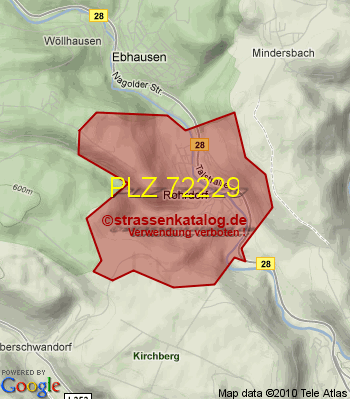 Postleitzahl 72229