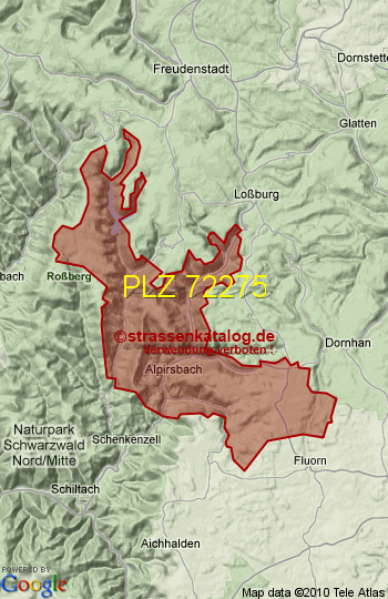 Postleitzahl 72275