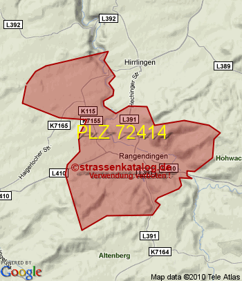 Postleitzahl 72414