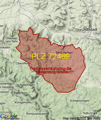 Postleitzahl 72469