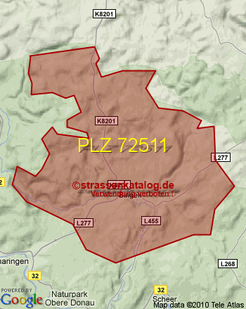 Postleitzahl 72511