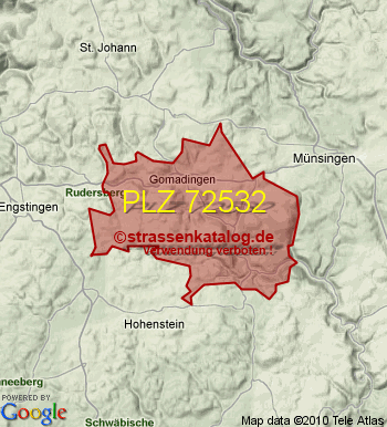 Postleitzahl 72532