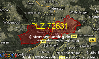 Postleitzahl 72631