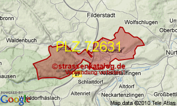 Postleitzahl 72631