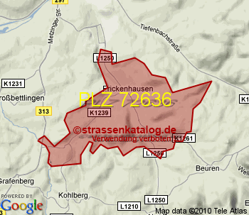 Postleitzahl 72636