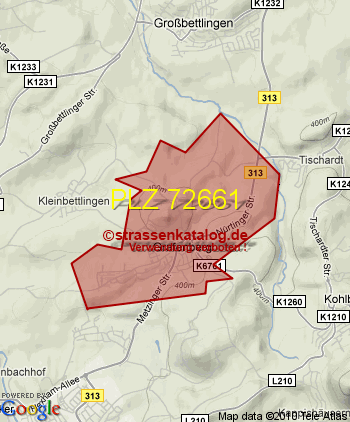 Postleitzahl 72661