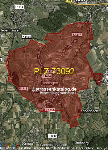 Postleitzahl 73092