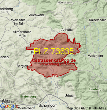 Postleitzahl 73635