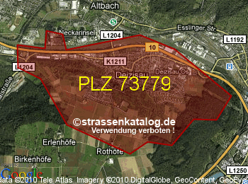 Postleitzahl 73779