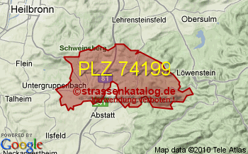 Postleitzahl 74199