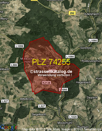 Postleitzahl 74255