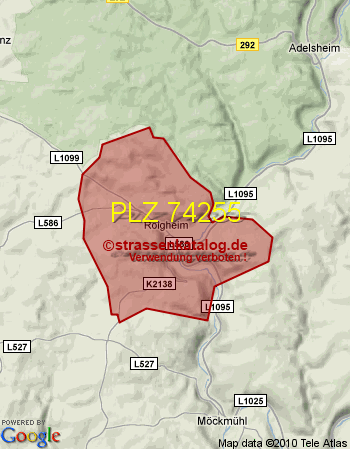 Postleitzahl 74255