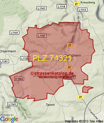 Postleitzahl 74321