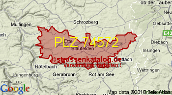 Postleitzahl 74572