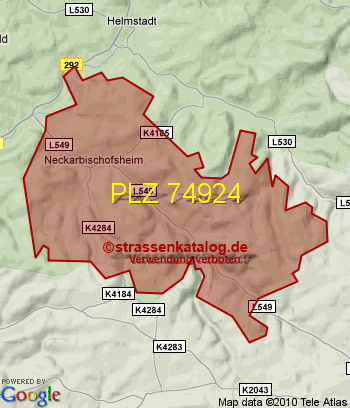 Postleitzahl 74924