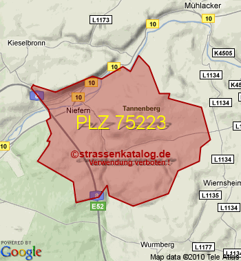 Postleitzahl 75223