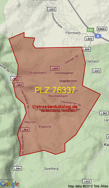 Postleitzahl 76337