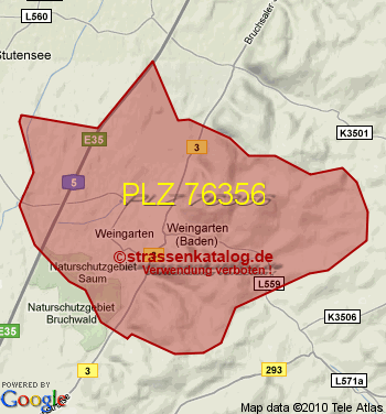 Postleitzahl 76356