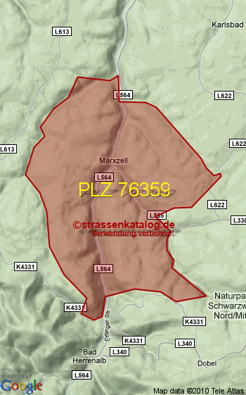 Postleitzahl 76359