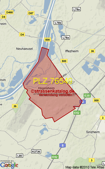 Postleitzahl 76549