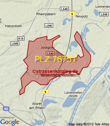 Postleitzahl 76751