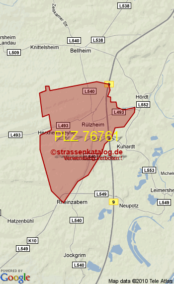 Postleitzahl 76761