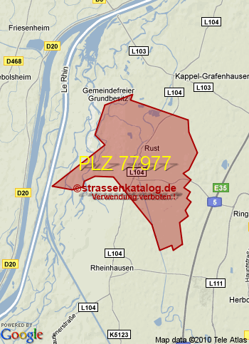 Postleitzahl 77977
