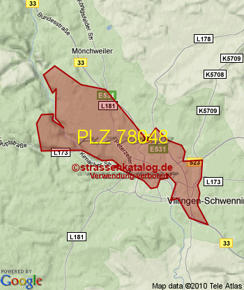 Postleitzahl 78048