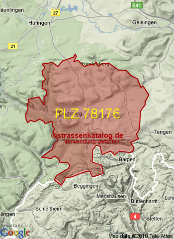 Postleitzahl 78176