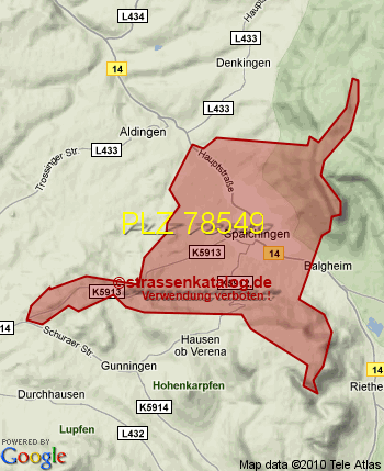 Postleitzahl 78549