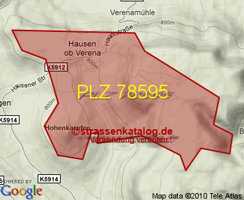 Postleitzahl 78595