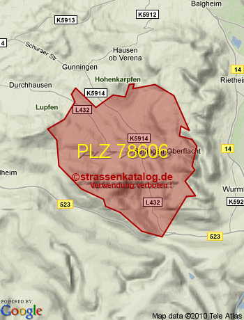 Postleitzahl 78606