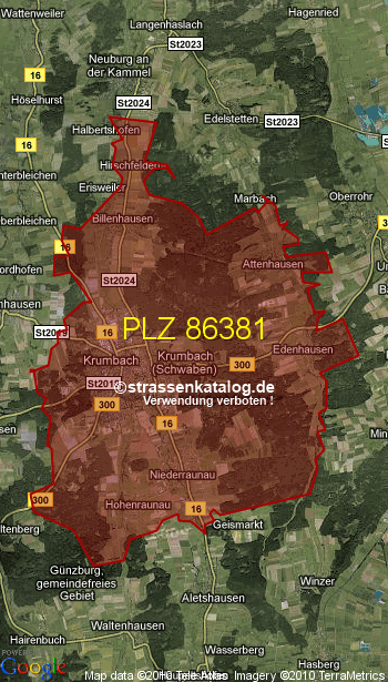 Postleitzahl 86381