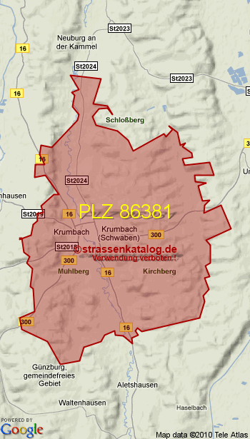 Postleitzahl 86381