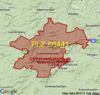 Postleitzahl 86441