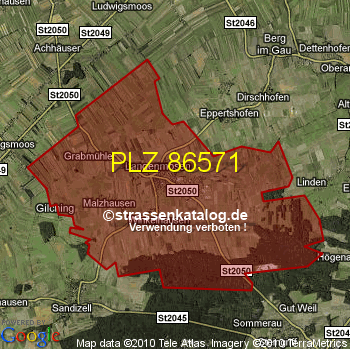 Postleitzahl 86571