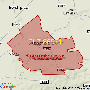 Postleitzahl 86571