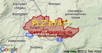 Postleitzahl 87471