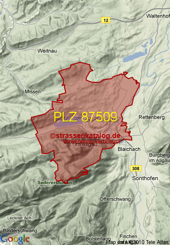 Postleitzahl 87509