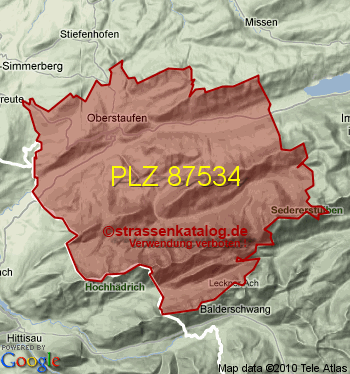 Postleitzahl 87534