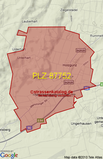 Postleitzahl 87752