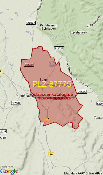 Postleitzahl 87775
