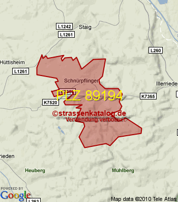 Postleitzahl 89194